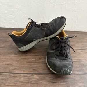 Keen Men’s P-Town Shoes Size 7.5M Black Yellow Lace‎ Up Oxford Leather Comfort